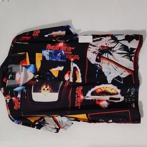 Men's Friday the 13th Graphic Print Rayon Shirt Size L